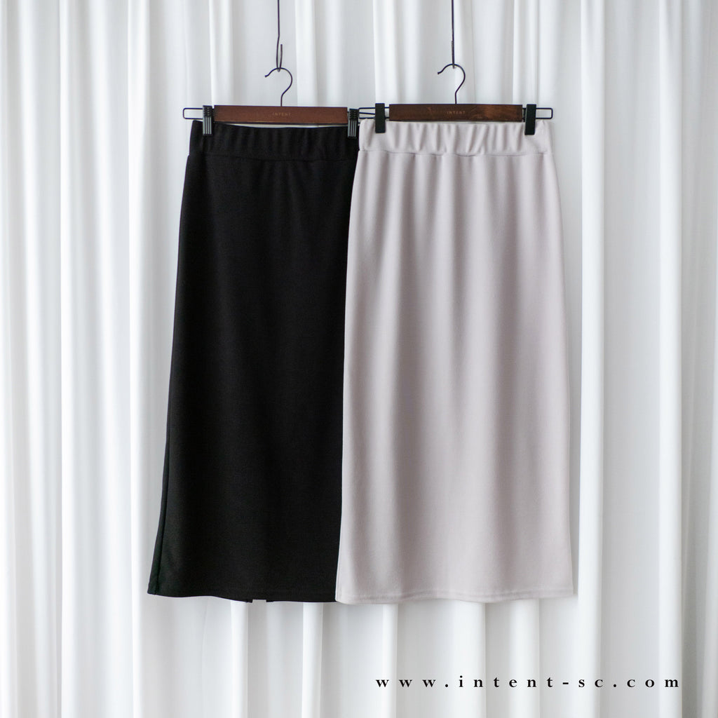 Lady Elastic 彈性直身簡約斯文後開叉半身裙, Skirt / SK8689 (black sold out)