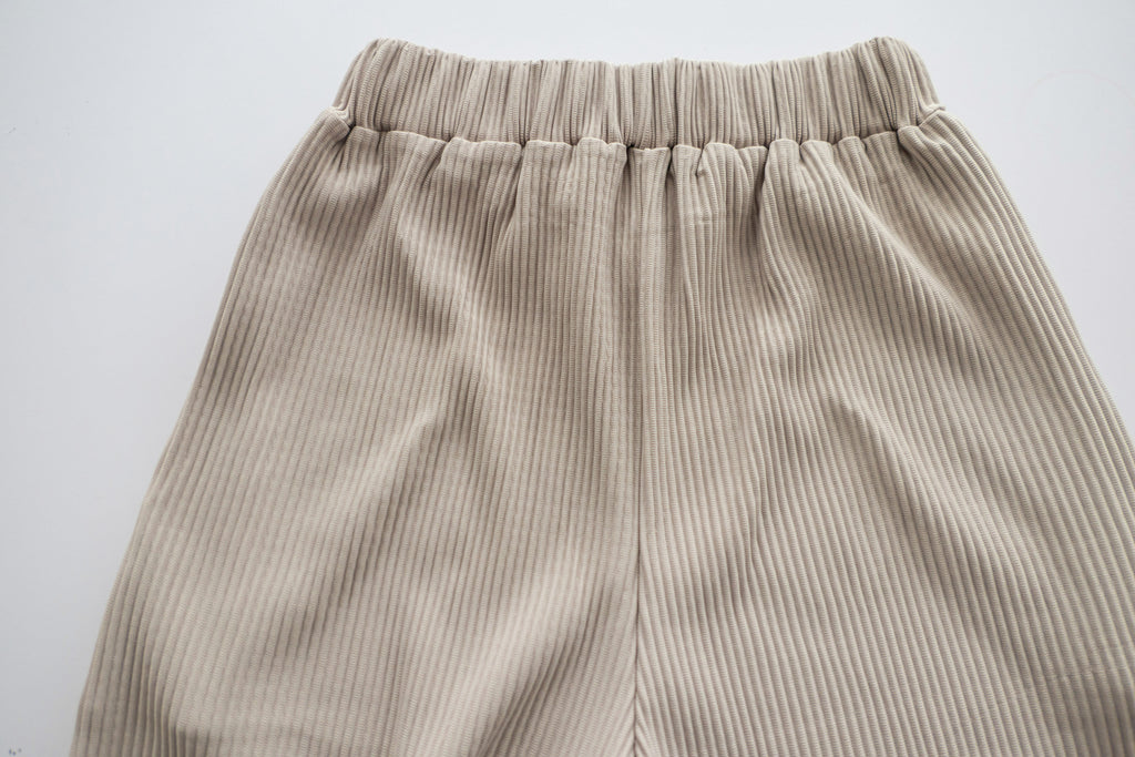 Stripe Carrot 防皺隨性寬鬆坑紋蘿蔔褲, Pants/ PT8377
