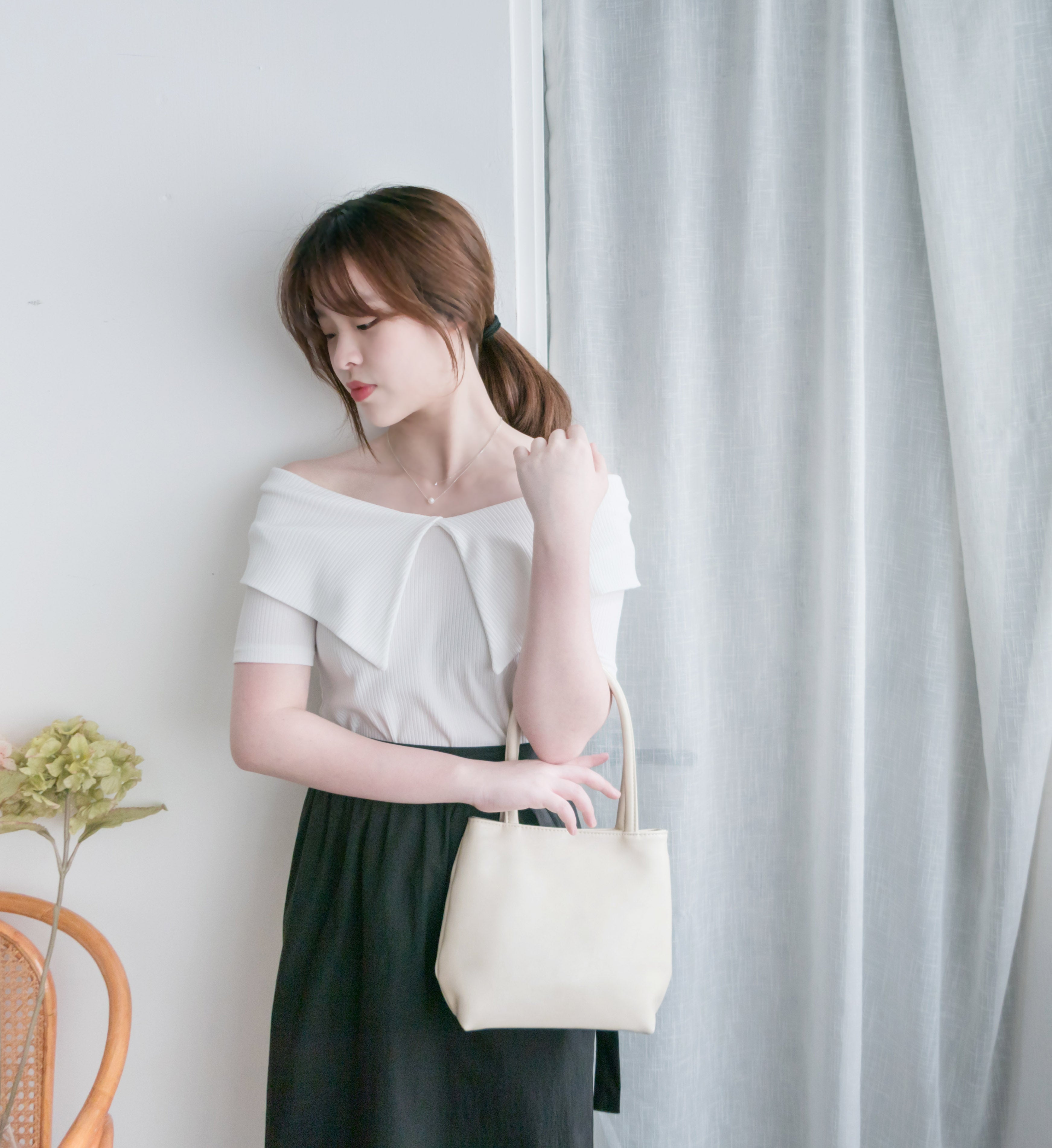 (S925 Silver) Double Loop 全條純銀, Necklace/ NL8144