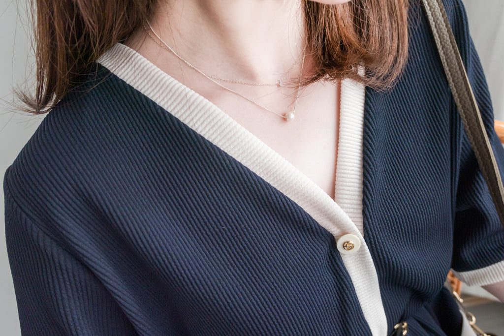 (S925 Silver) Double Loop 全條純銀, Necklace/ NL8144