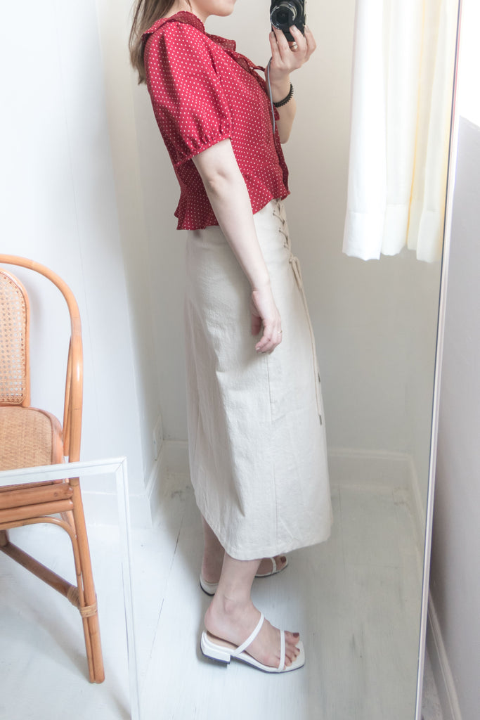 芭蕾交叉帶可調鬆緊修腰A形, skirt/ L003