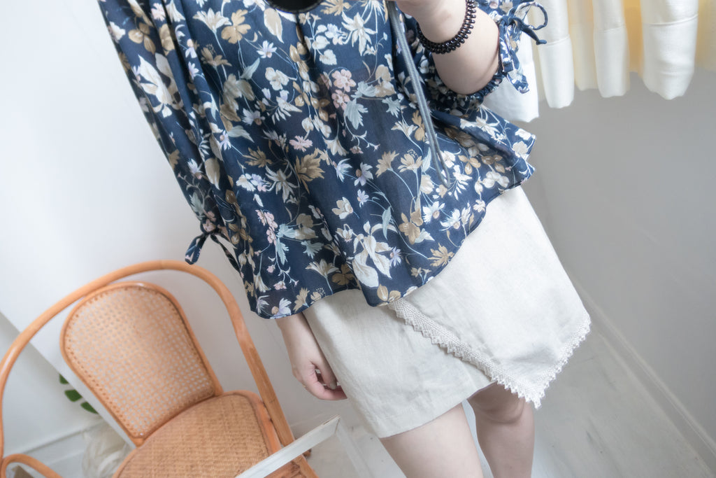 夏日印花兩著, Blouse/ L003