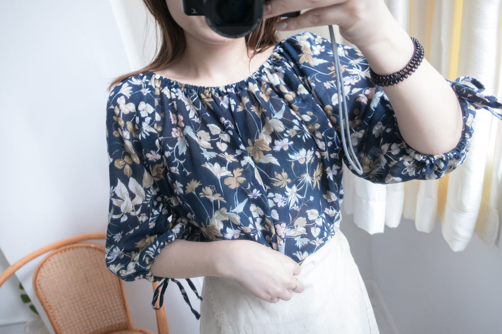 夏日印花兩著, Blouse/ L003