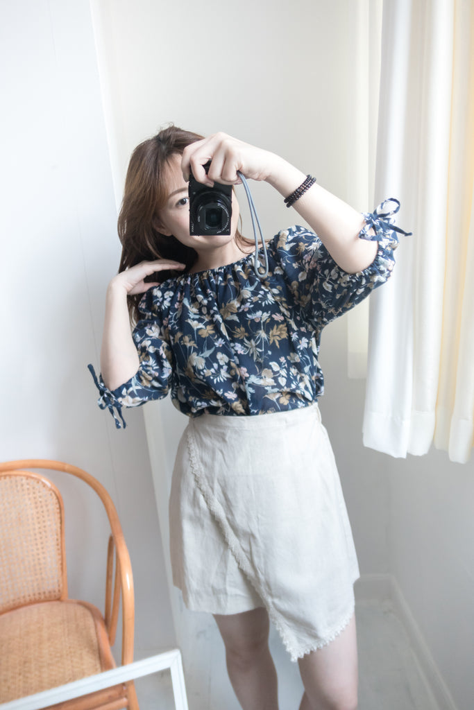 夏日印花兩著, Blouse/ L003