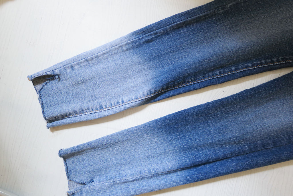 ombre 超彈性漸變開叉褲腳, Jeans/ PT8190