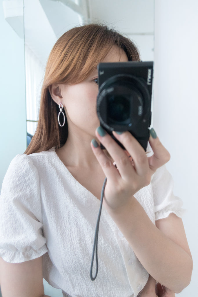 Double Loop, Silver made earrings/ ER8297