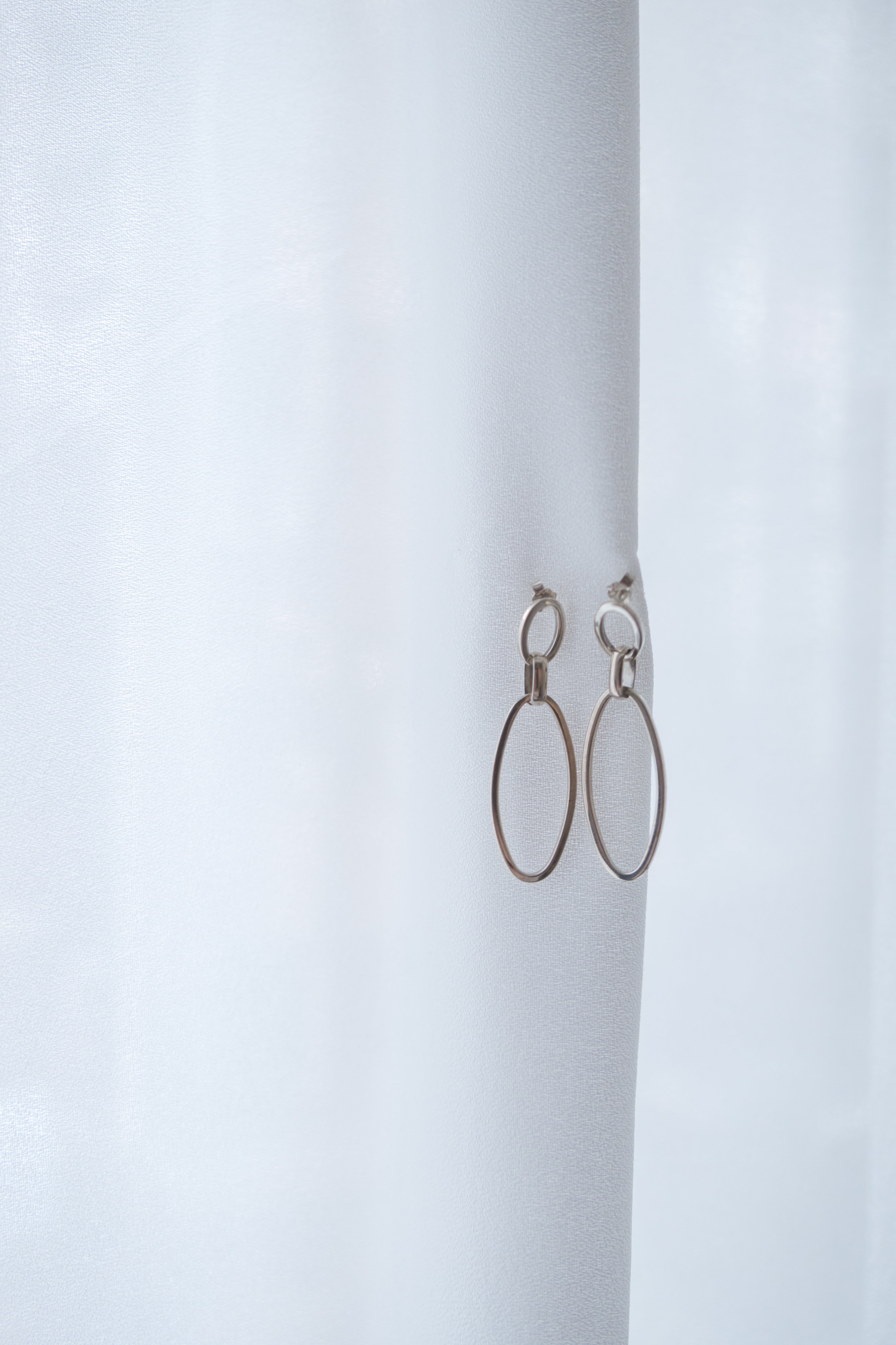 Double Loop, Silver made earrings/ ER8297