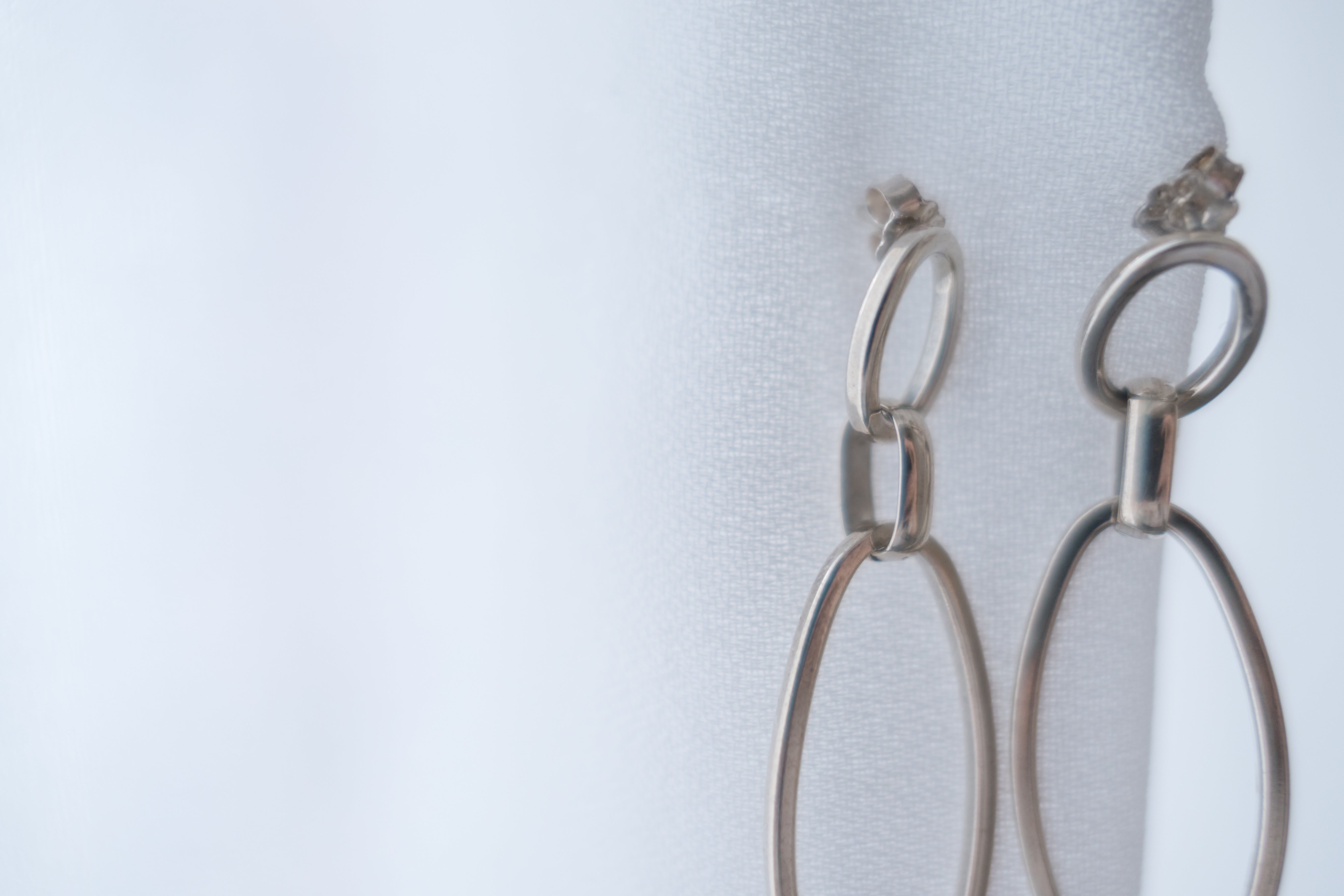Double Loop, Silver made earrings/ ER8297