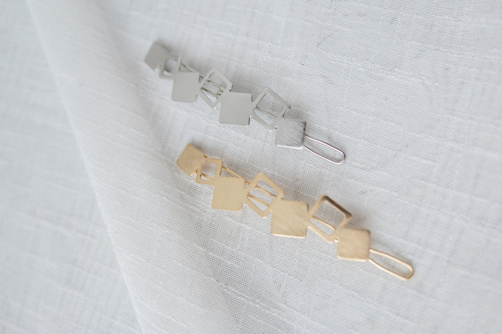 Metal Geometric, Flat Clip/ HA8093