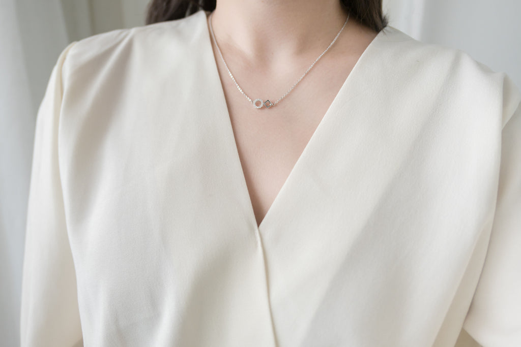 Crystal Rhombus, Necklace/ NL8138