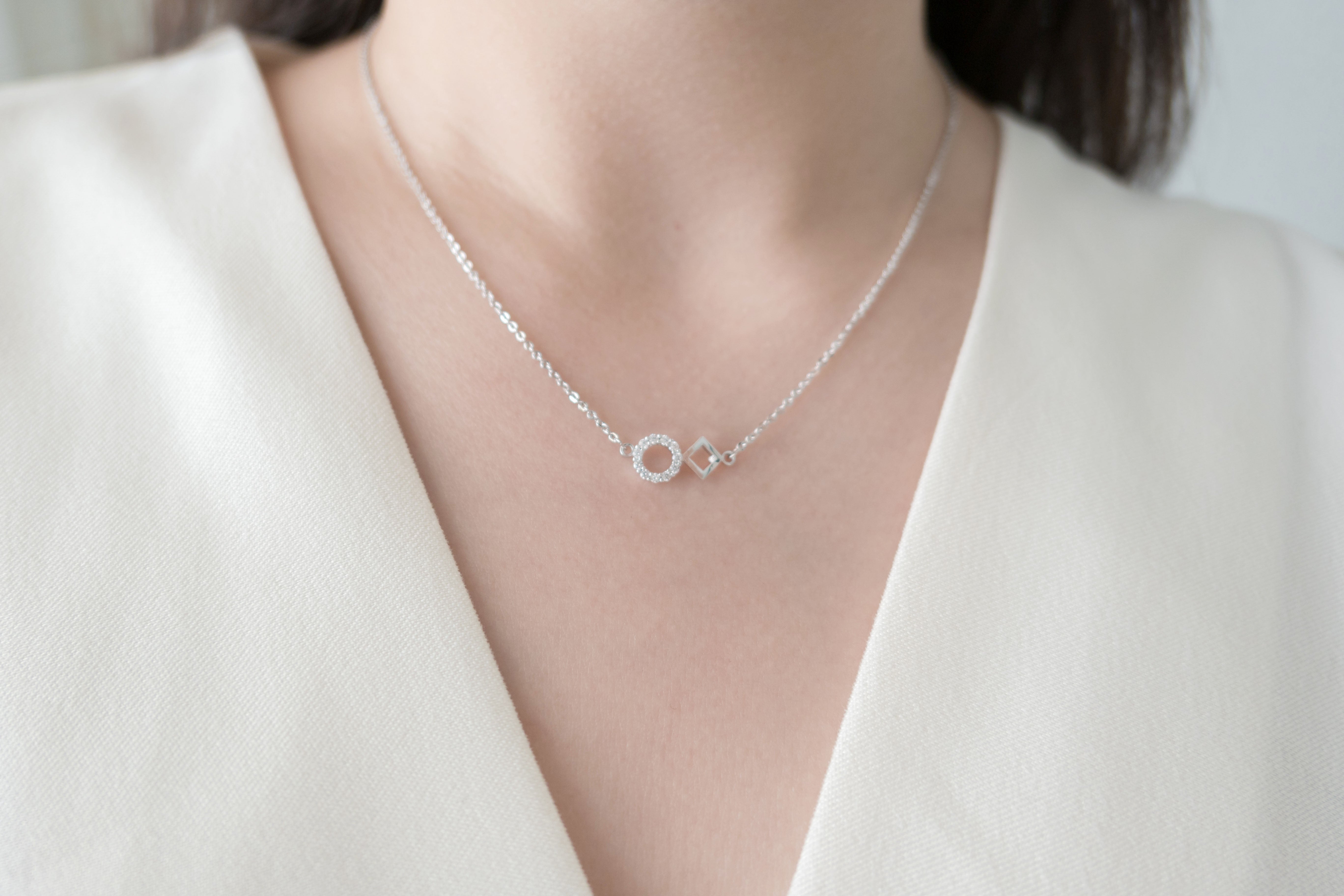 Crystal Rhombus, Necklace/ NL8138