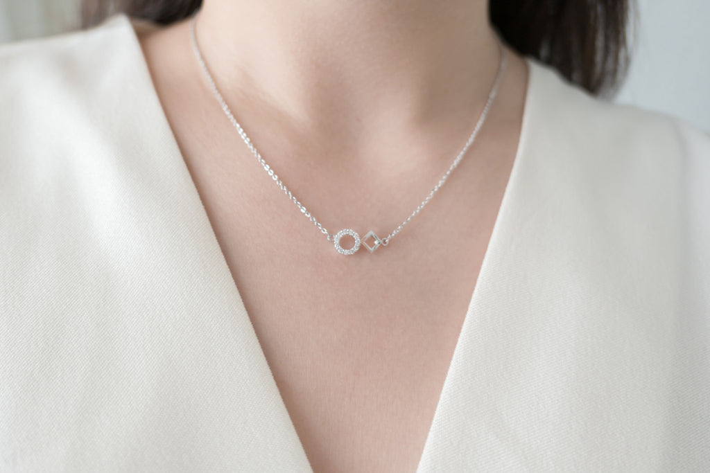 Crystal Rhombus, Necklace/ NL8138