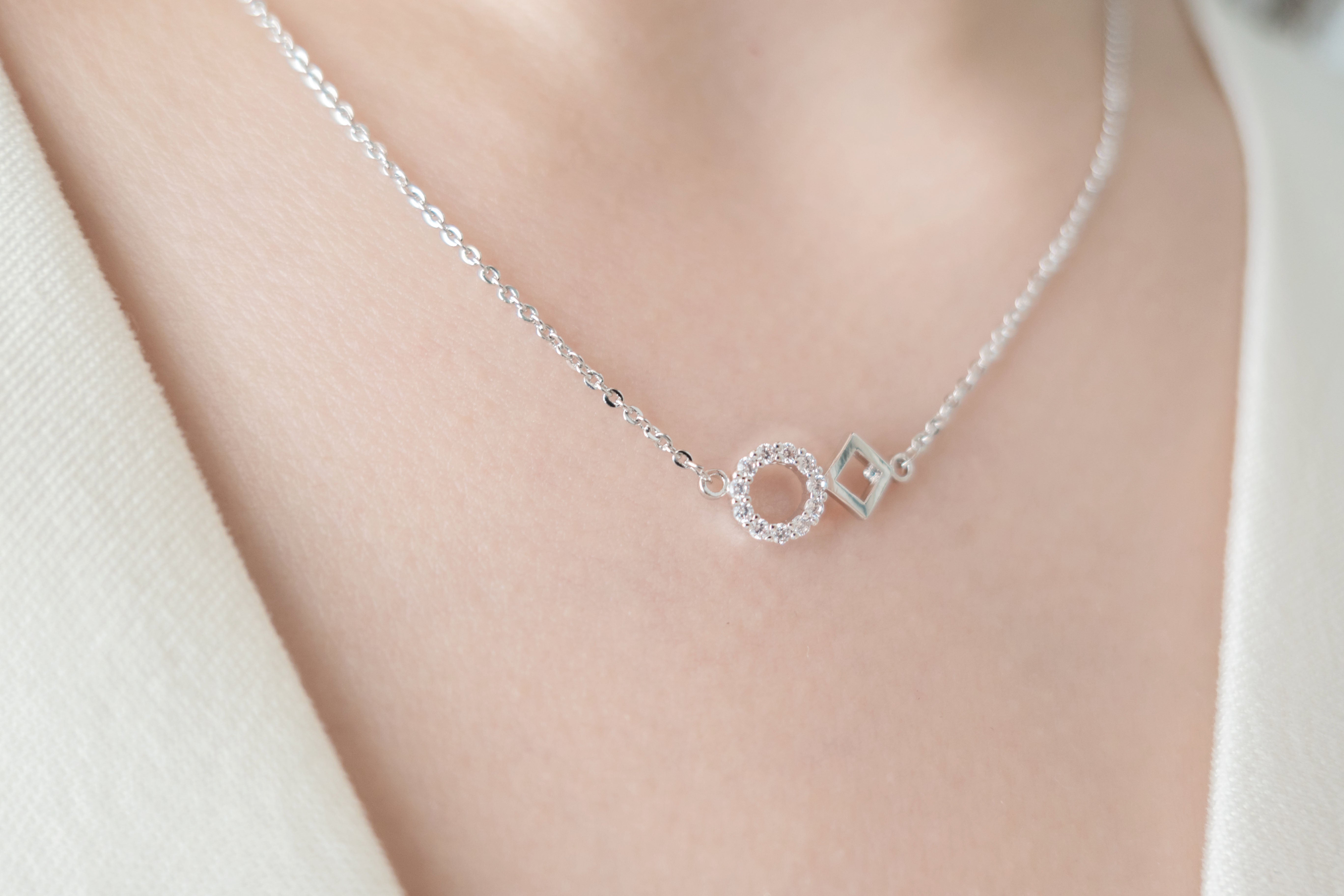 Crystal Rhombus, Necklace/ NL8138