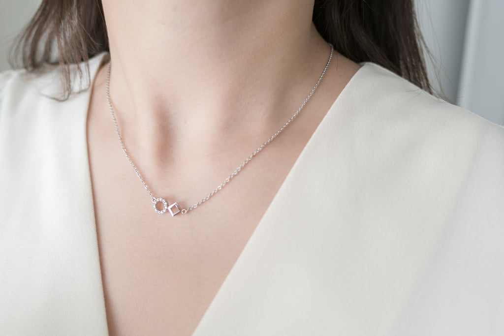 Crystal Rhombus, Necklace/ NL8138