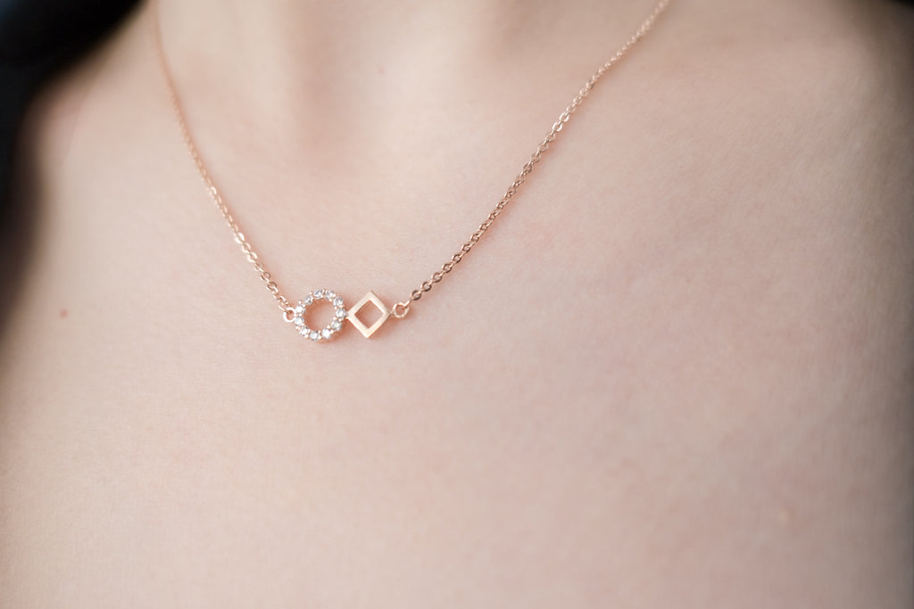 Crystal Rhombus, Necklace/ NL8138