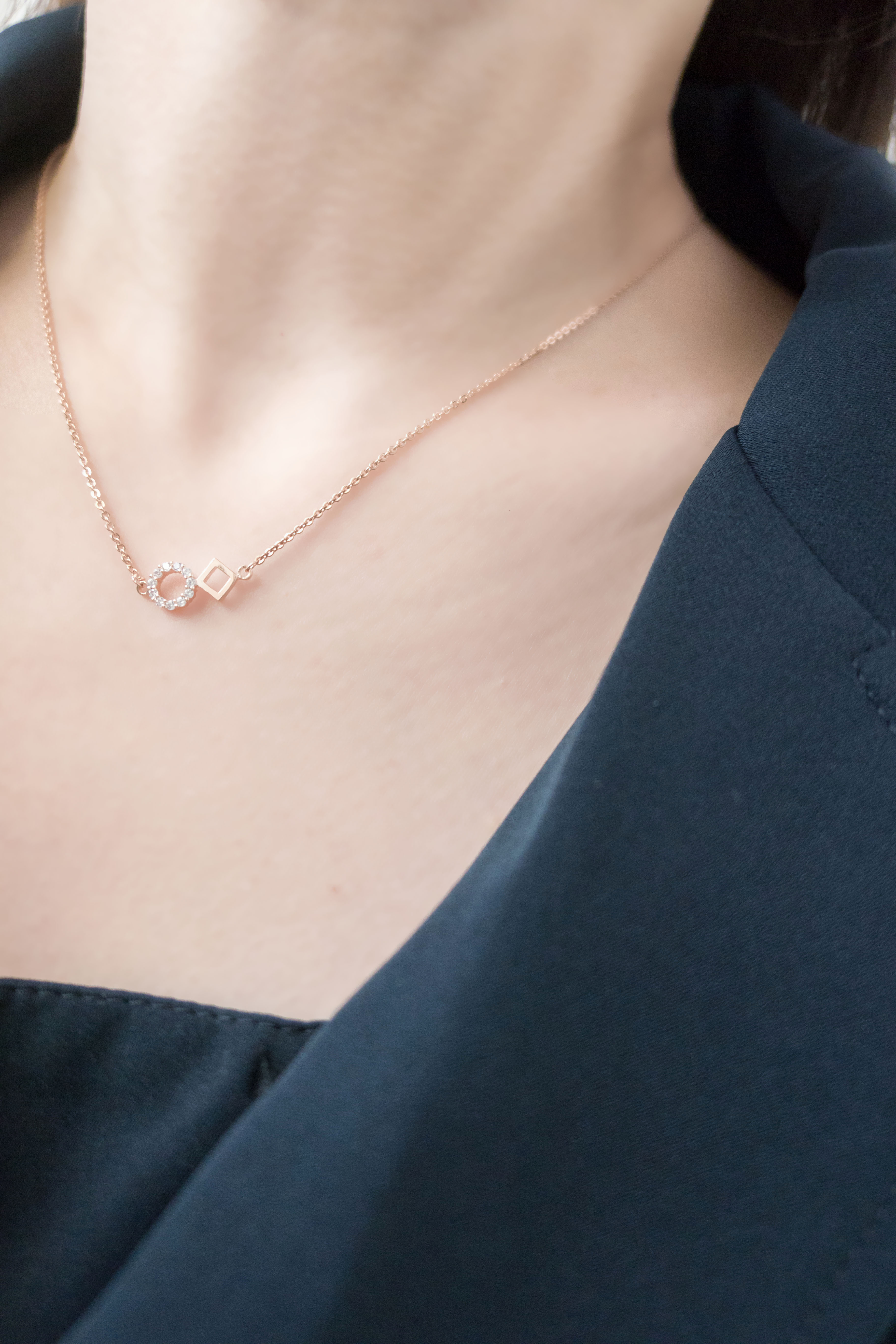 Crystal Rhombus, Necklace/ NL8138