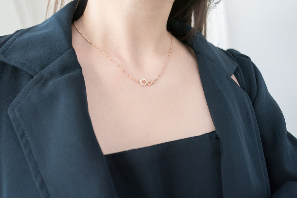 Crystal Rhombus, Necklace/ NL8138