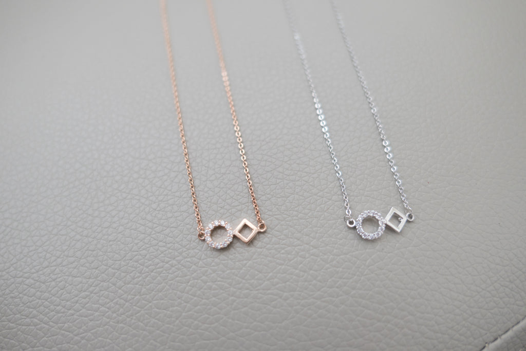 Crystal Rhombus, Necklace/ NL8138