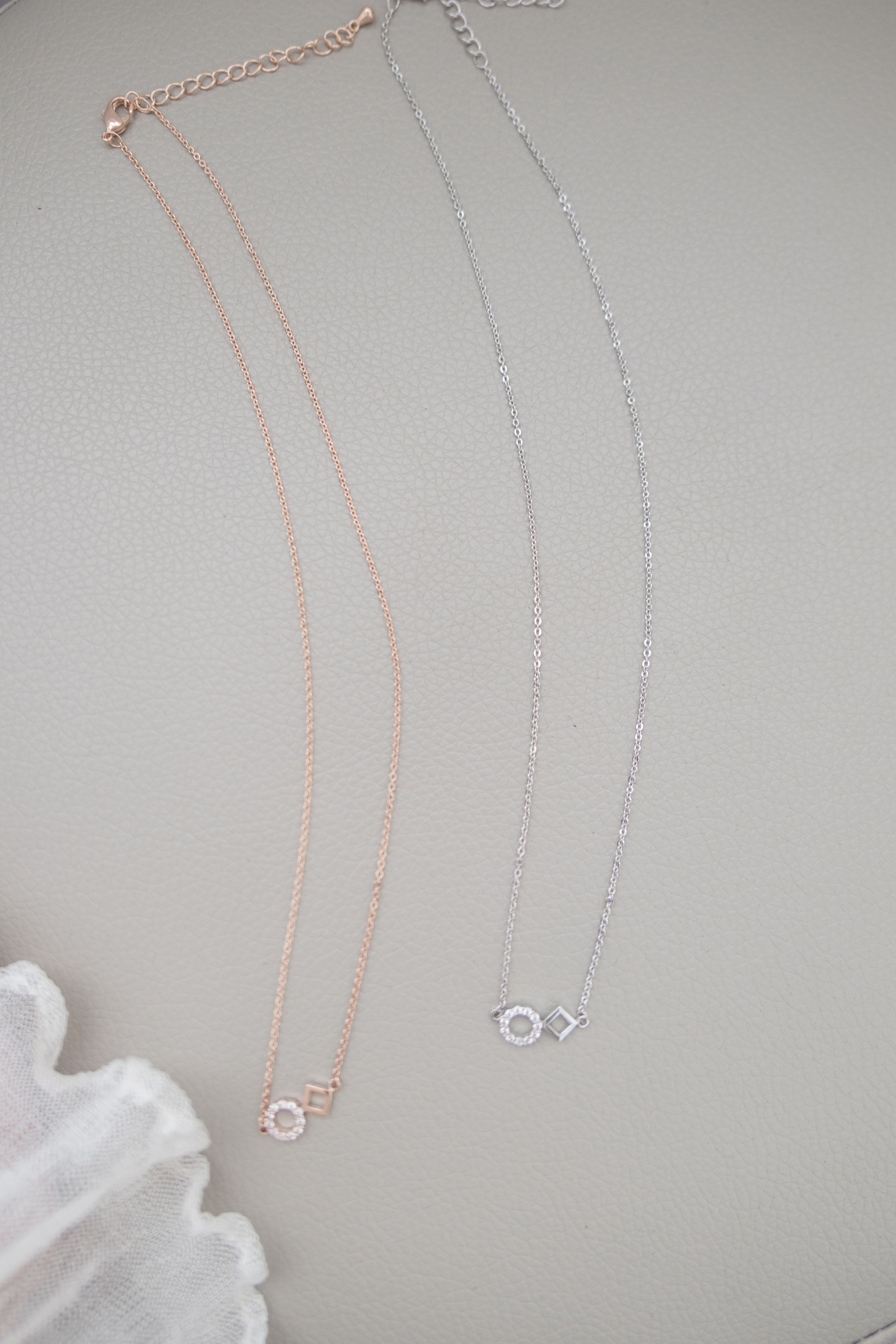 Crystal Rhombus, Necklace/ NL8138