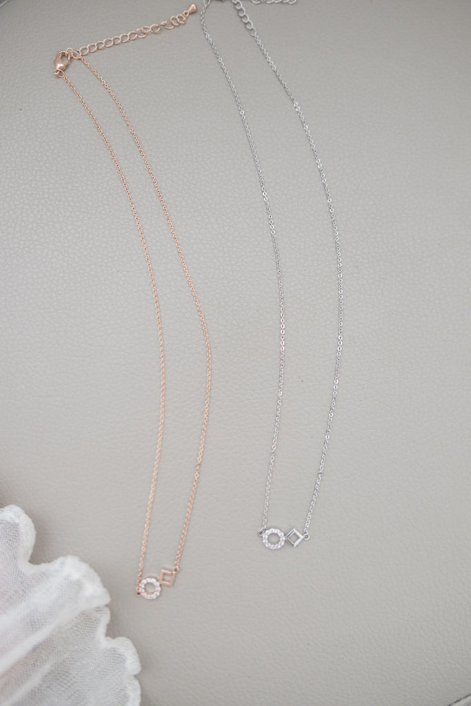 Crystal Rhombus, Necklace/ NL8138