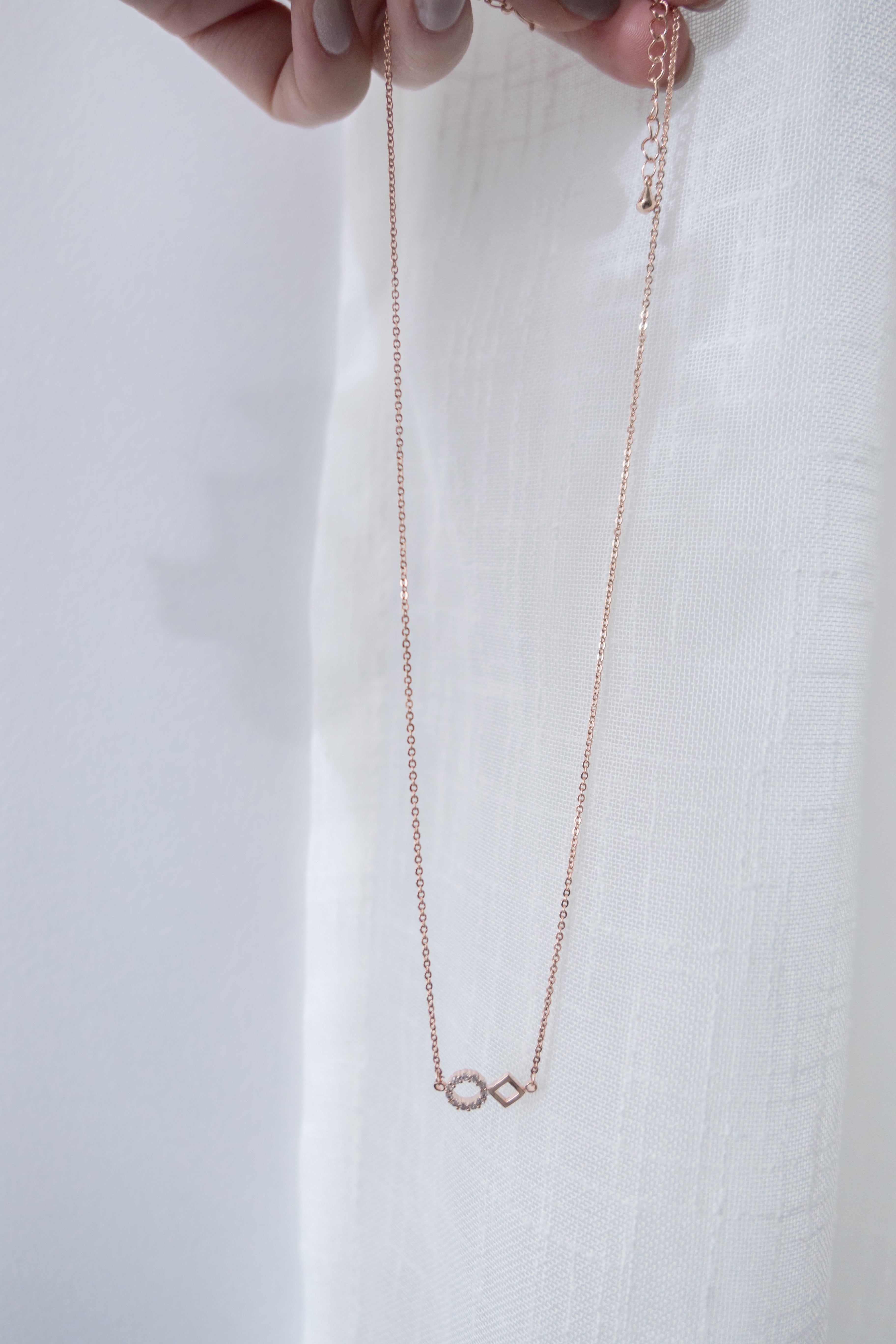 Crystal Rhombus, Necklace/ NL8138