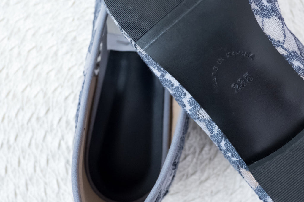 Greyishblue-Lace 內裡透視優雅蕾絲, Pointed shoes/ SH8058