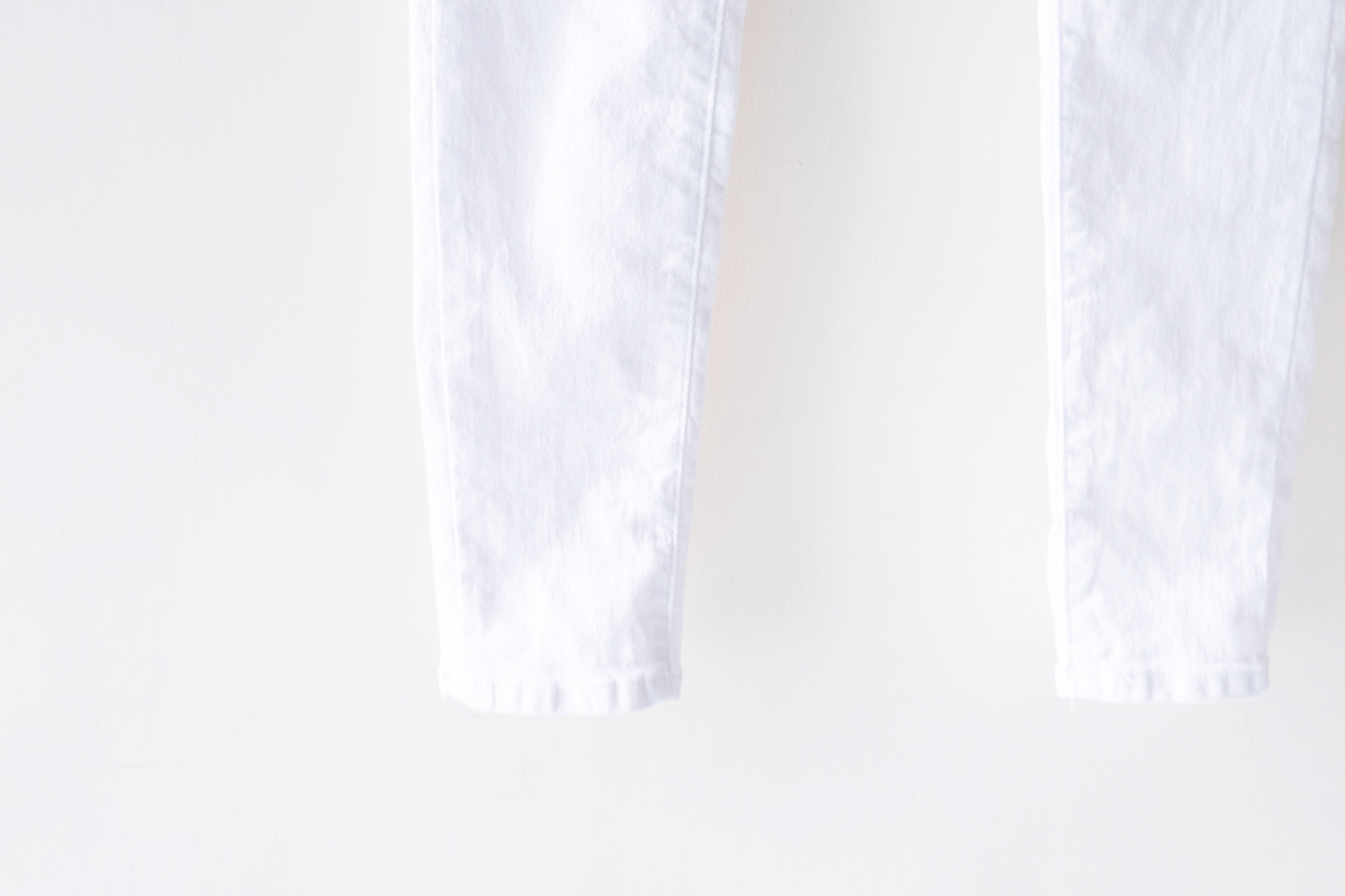 !Elastic! Just right, white pants/ PT8134