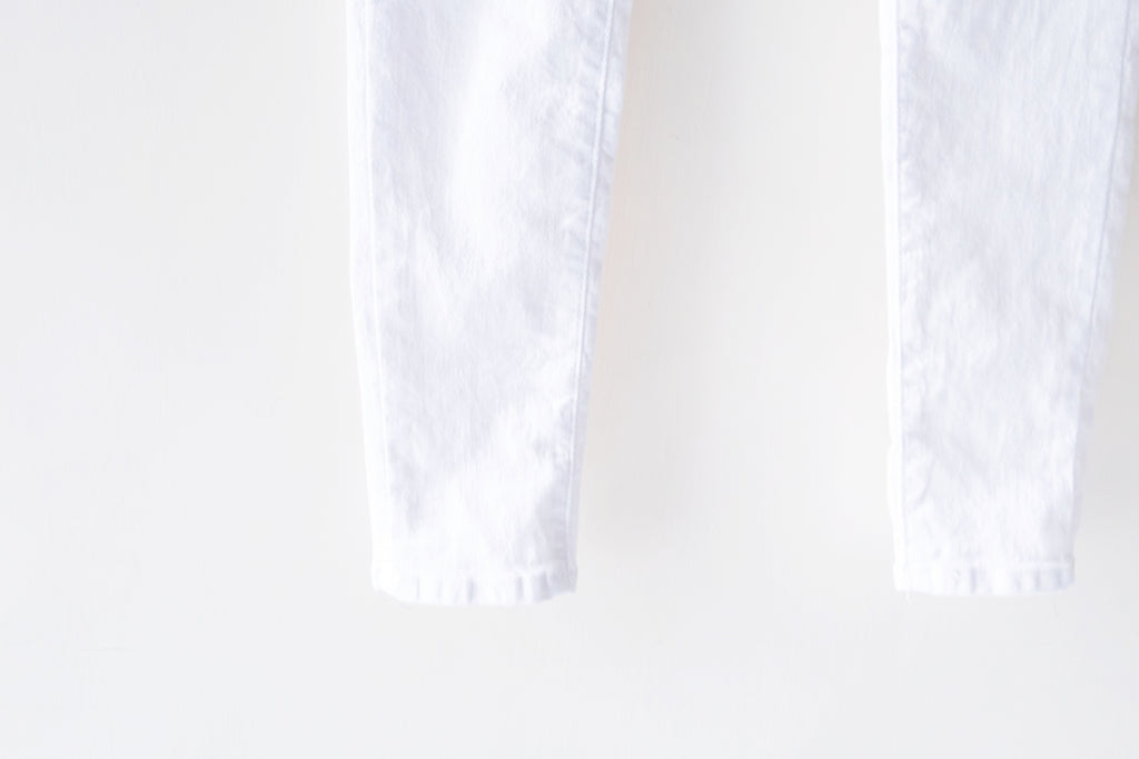 !Elastic! Just right, white pants/ PT8134
