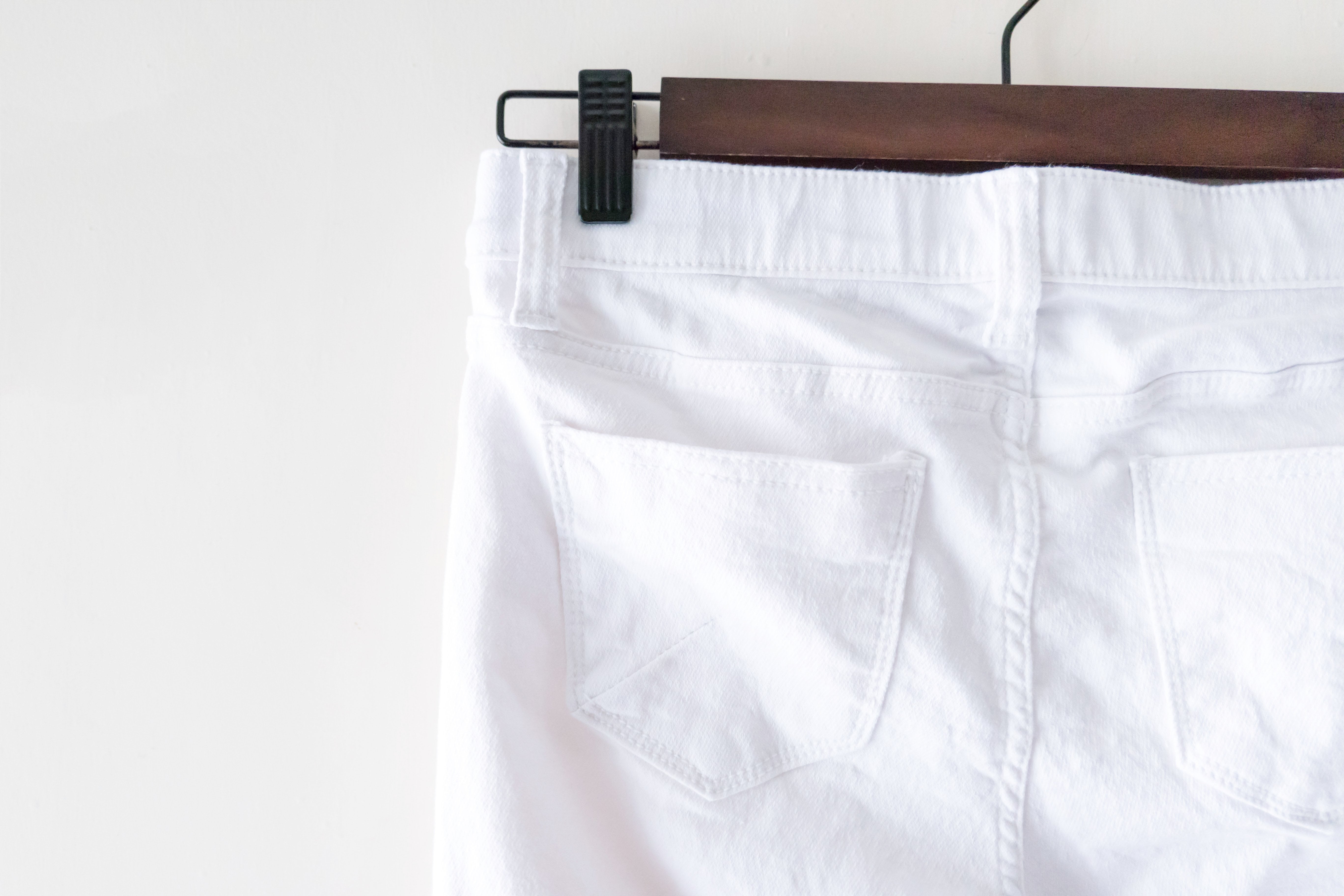 !Elastic! Just right, white pants/ PT8134