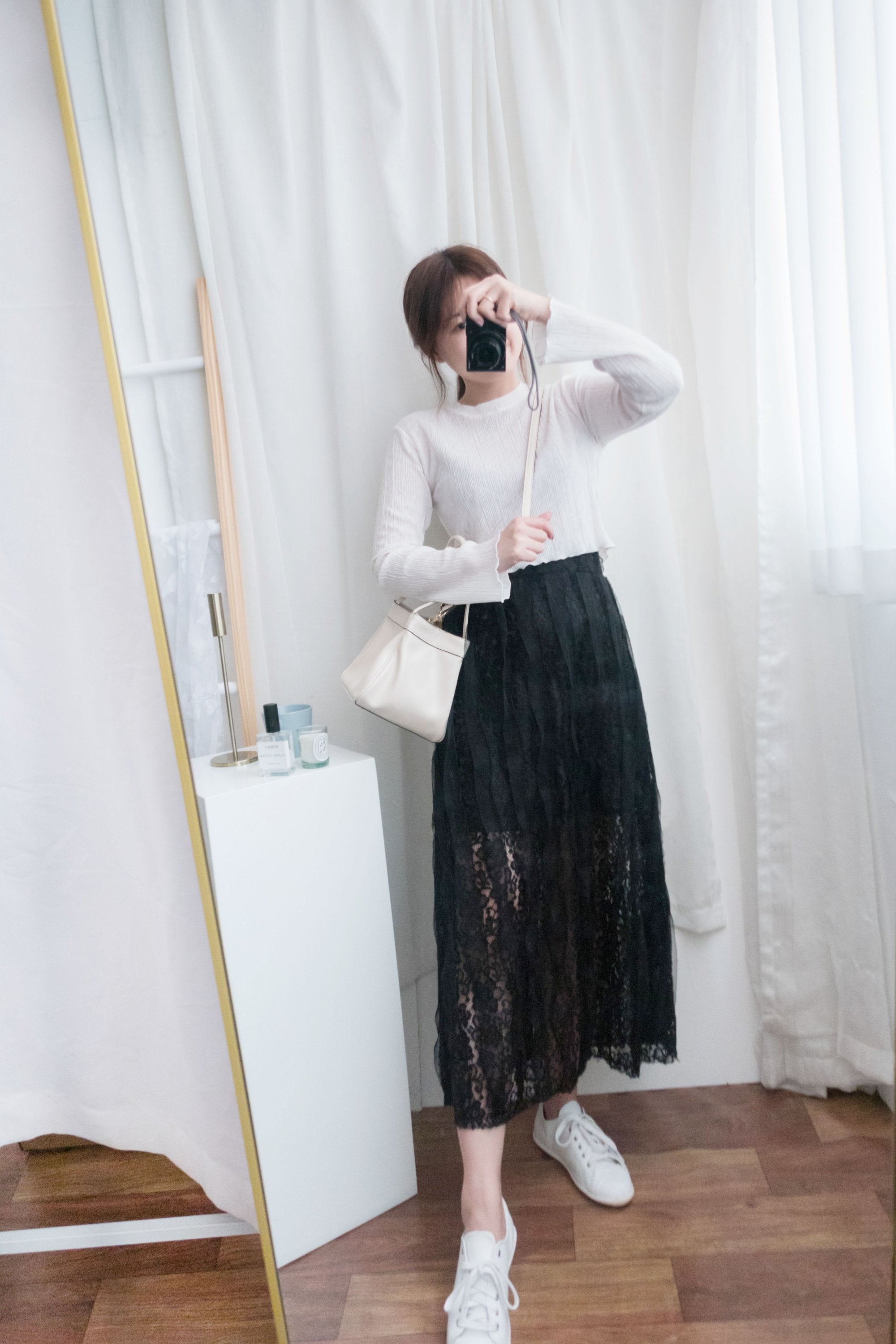 Veil 氣質紗感通花裙, Skirt/ SK8579