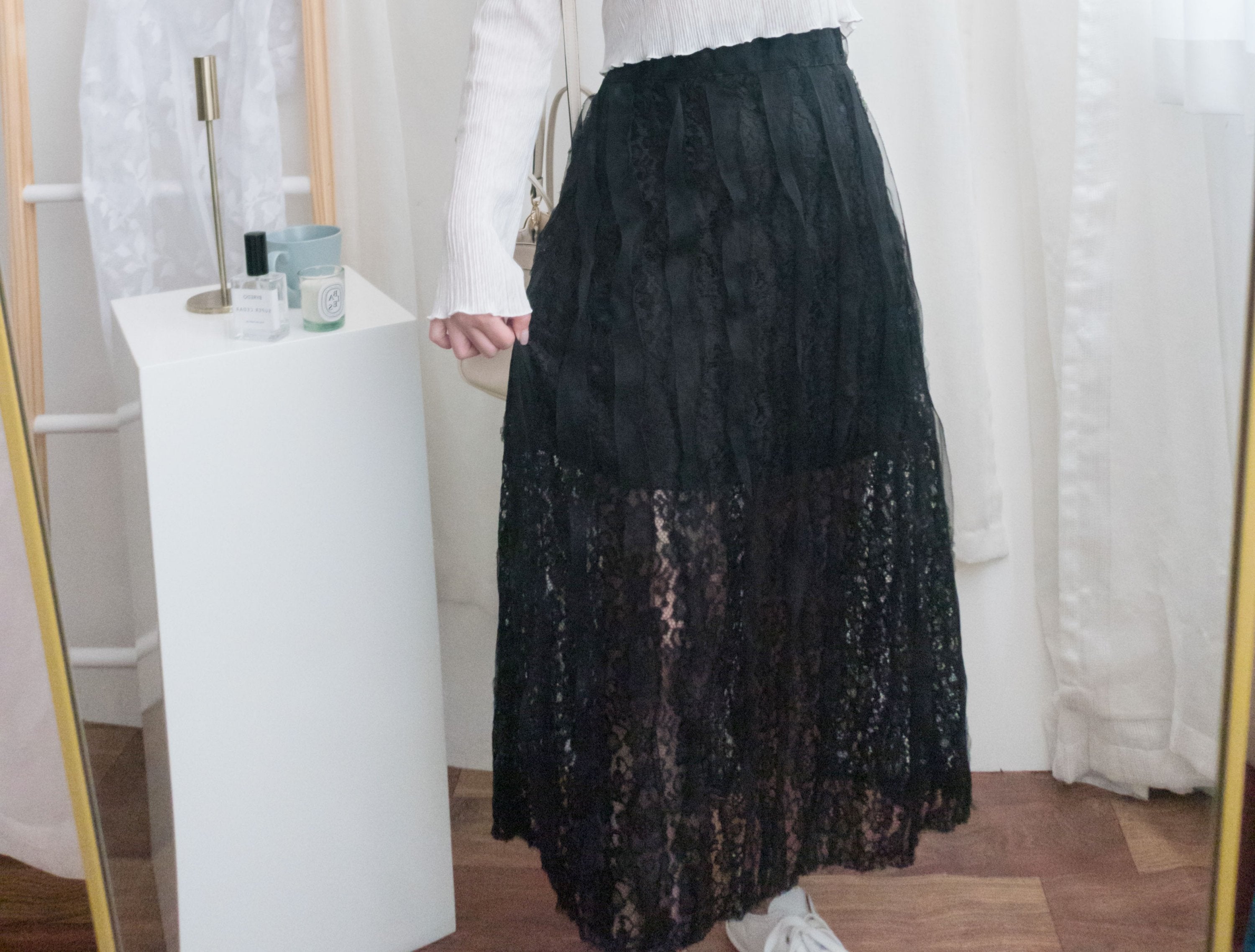Veil 氣質紗感通花裙, Skirt/ SK8579