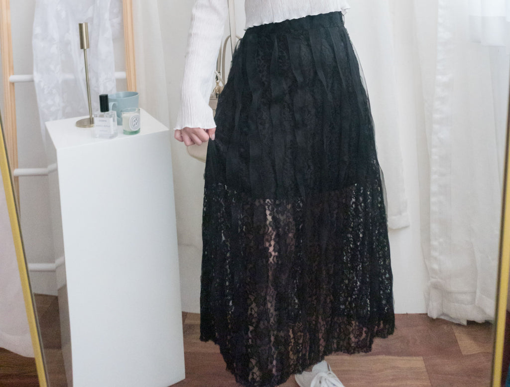 Veil 氣質紗感通花裙, Skirt/ SK8579