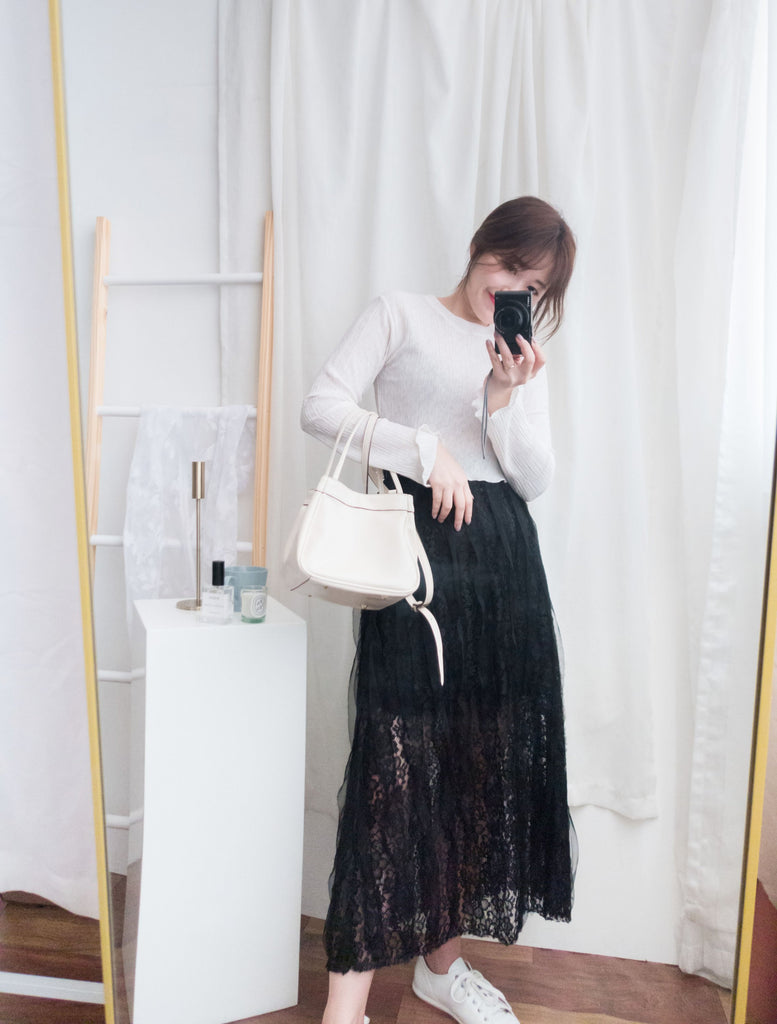 Veil 氣質紗感通花裙, Skirt/ SK8579
