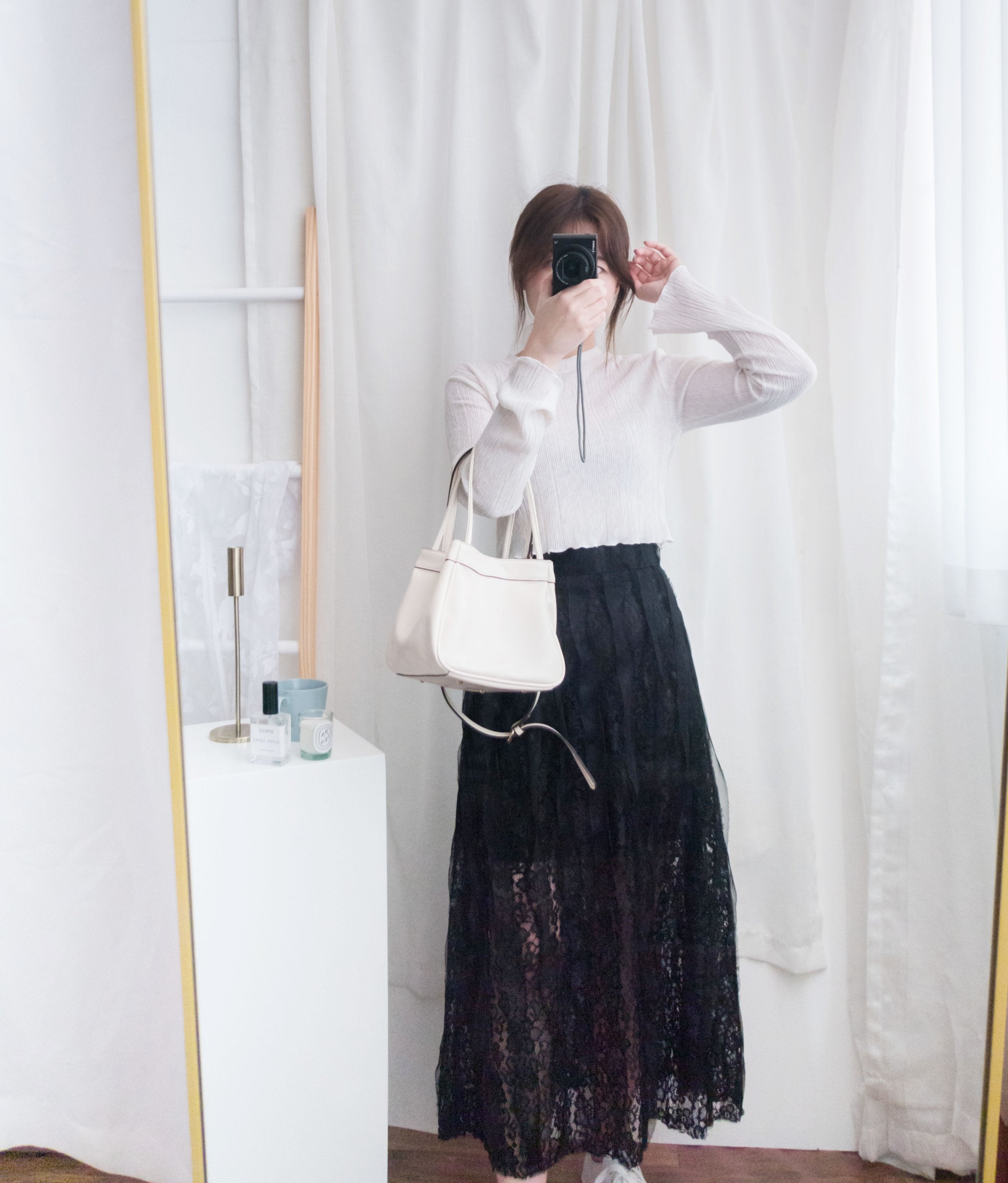 Veil 氣質紗感通花裙, Skirt/ SK8579