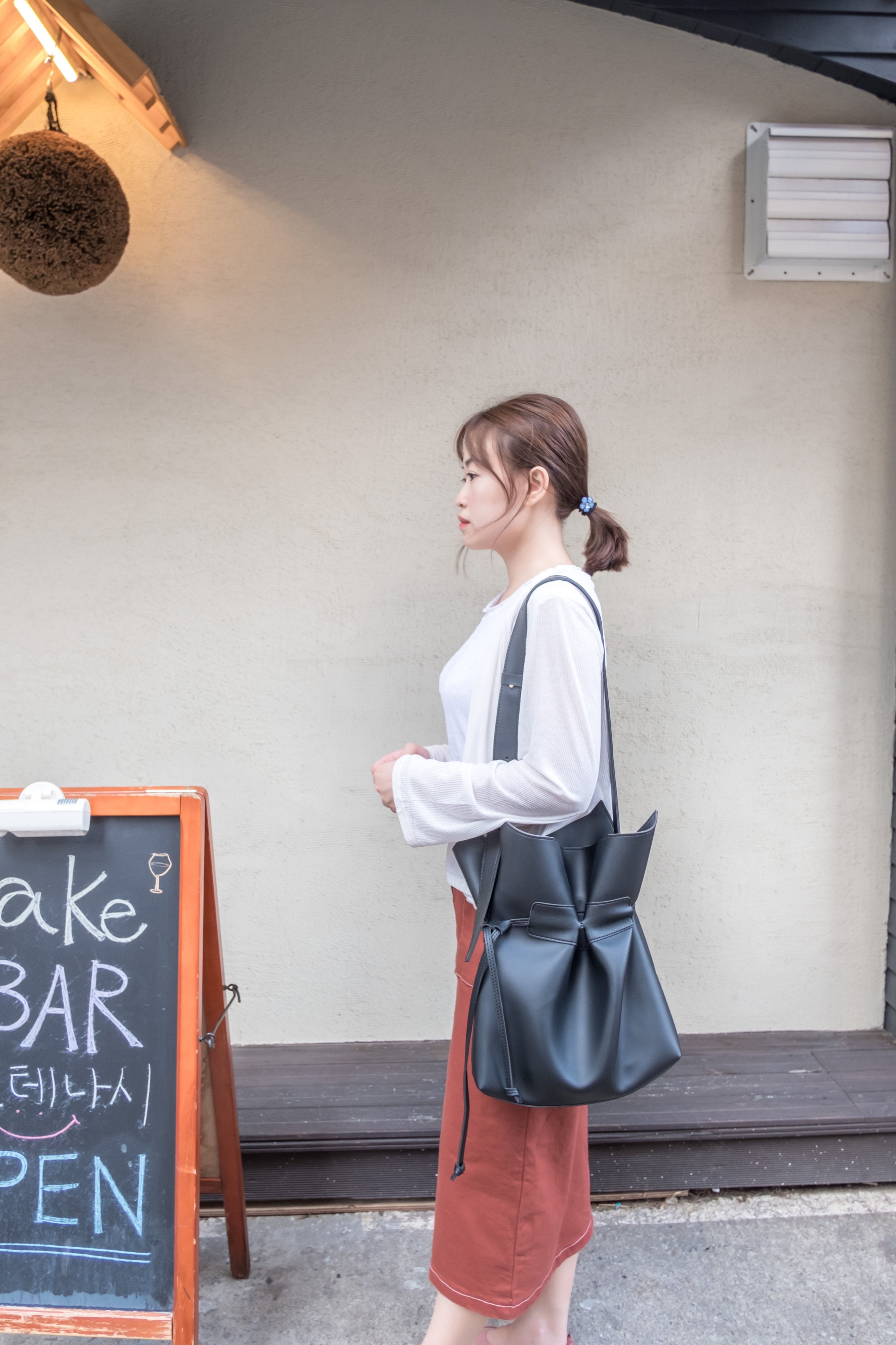 reach love 束口皮感大袋, Bag/ BG8040