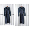 [限量現貨回歸] Navy 微光澤雙口袋修腰知性連身裙或外套, Dress/ DS9324