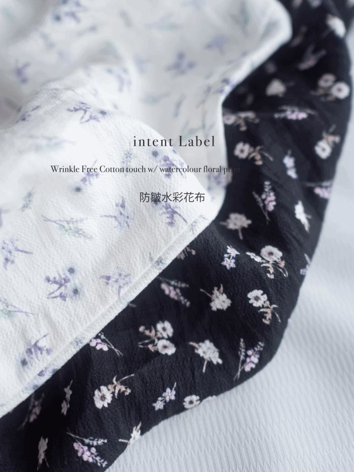 [intent label/intent製]  Waterfloral  Dress 輕盈防皺後彈性橡筋水彩印花連身裙(肩帶可調) / DSA8001