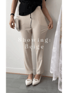(全條彈性! 不貼修腳)Basic Comfy, Pants 彈性後橡筋小寬鬆修腳西褲/ PT8433 (部分碼數/色現貨)