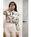 Shadow 影子印花絲巾領口, Blouse/ BU8981