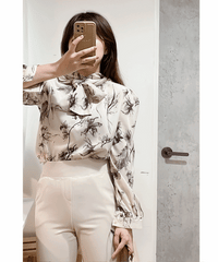 Shadow 影子印花絲巾領口, Blouse/ BU8981
