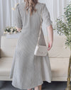 [限量現貨回歸] Stripe Dress 條紋V領連身裙/ DS9931