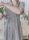 [限量現貨回歸] Stripe Dress 條紋V領連身裙/ DS9931