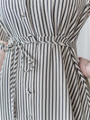 [限量現貨回歸] Stripe Dress 條紋V領連身裙/ DS9931