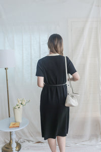 French Knit Dress 法式漫遊針織V領連身裙/ DS9967