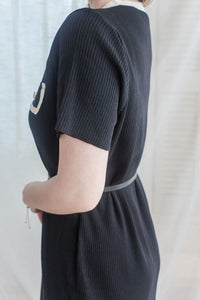 French Knit Dress 法式漫遊針織V領連身裙/ DS9967