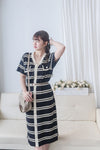 French Knit Dress 法式漫遊針織V領連身裙/ DS9967