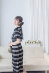 French Knit Dress 法式漫遊針織V領連身裙/ DS9967