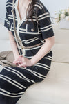 French Knit Dress 法式漫遊針織V領連身裙/ DS9967