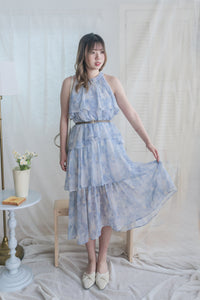 Marble Cloud Dress 水彩雪紡雲朵層次連身裙/ DS9968