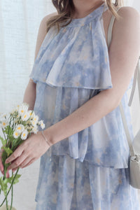 Marble Cloud Dress 水彩雪紡雲朵層次連身裙/ DS9968